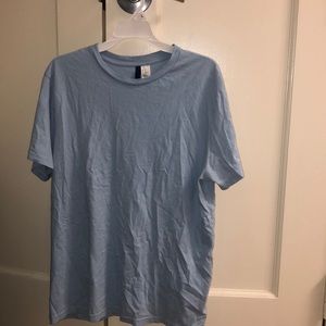 DIVIDED, powder blue t shirt, XL
